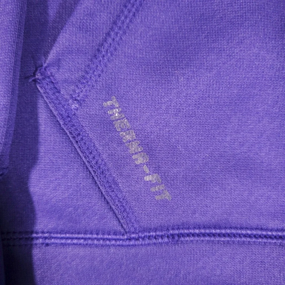 Nike LSU Tigers Hoodie Men's M Purple‎ Therma-Fit Sweatshirt NCAA Authentic